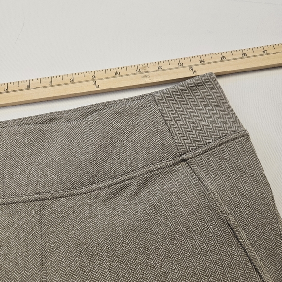Athleta Delaney Herringbone Tight Womens Medium Elevated Zip Ankles Ret 119$ - Picture 4 of 11